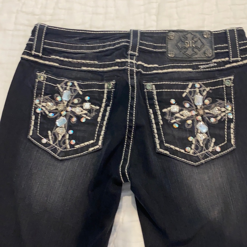 Vintage Miss Me black wash skinny jeans